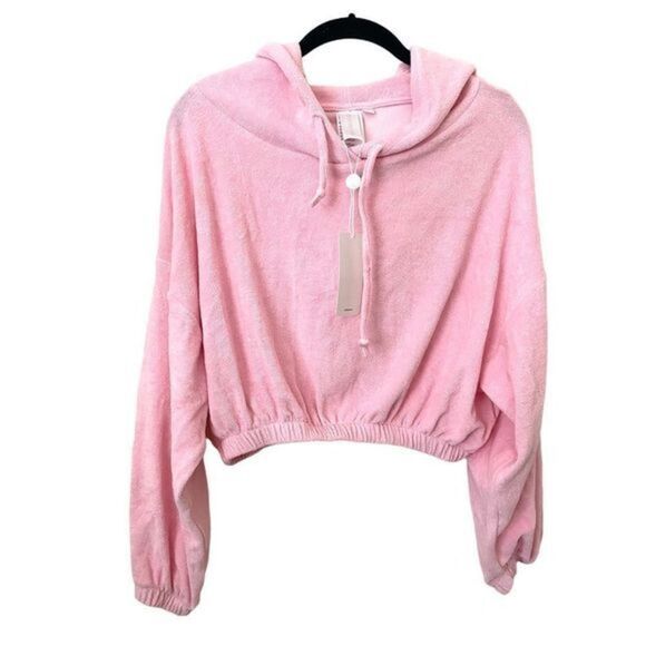 SANDSHAPED Miki Terry Cropped Sweatshirt NWT - Picture 1 of 5